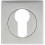 Loops Square Euro Profile Escutcheon 52 x 52mm Concealed Fix Satin Chrome 1