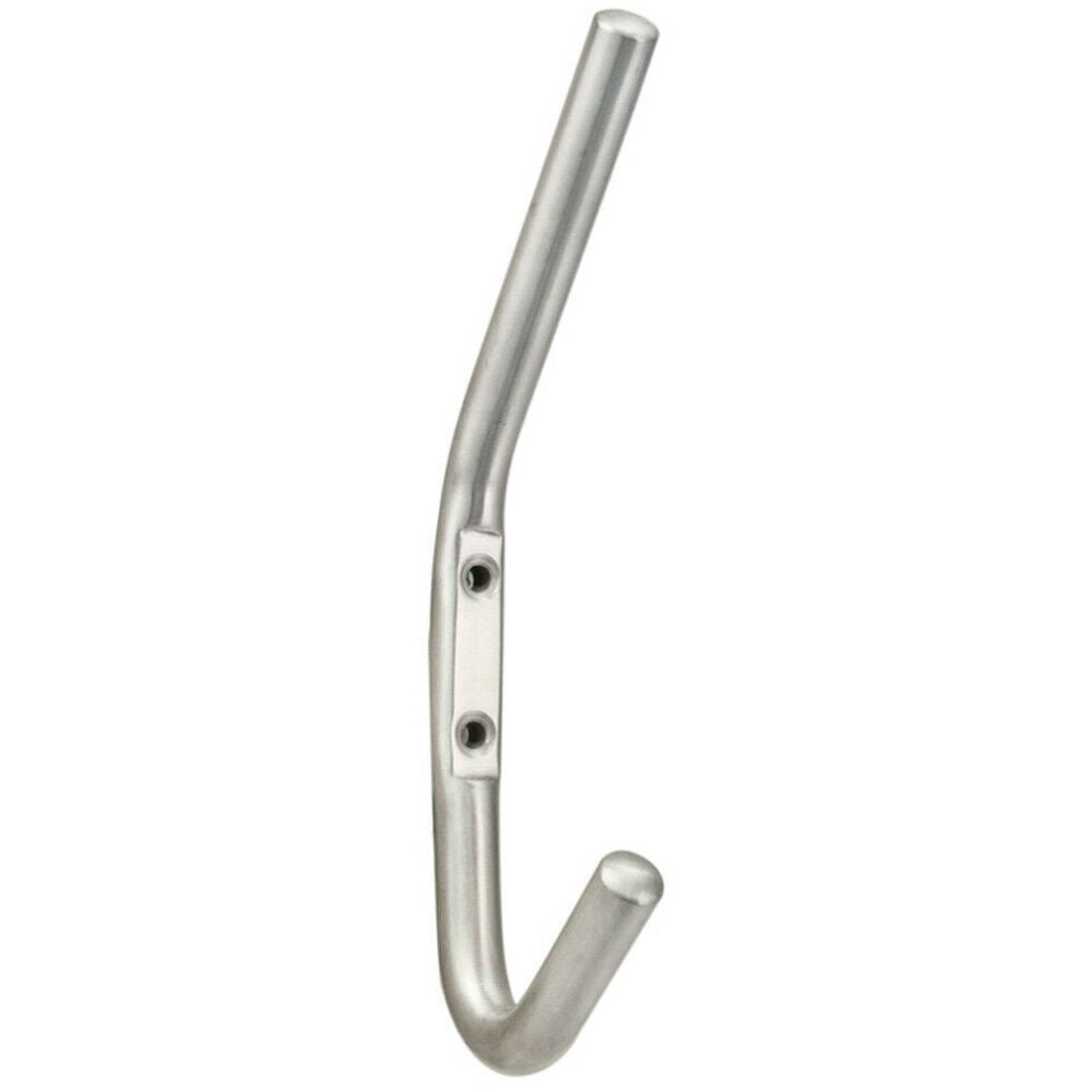 Loops Slimline One Piece Hat & Coat Hook 59Mm Projection Satin Stainless Steel