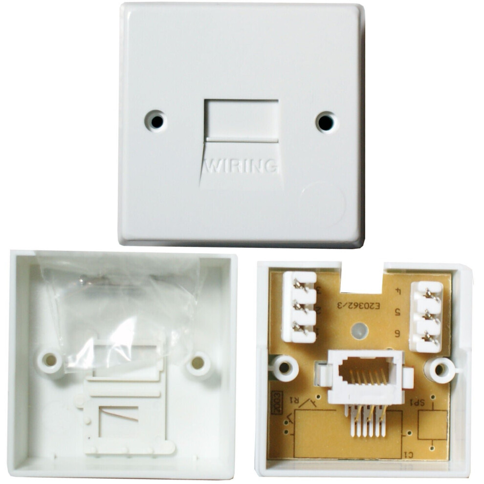 BT Telephone Master Socket IDC Terminals Surface Wall Outlet Face Plate 1/1A