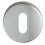 Loops 52mm Lock Profile Open Escutcheon 8mm Depth Concealed Fix Satin Aluminium 1