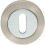 Loops 50mm Lock Profile Escutcheon 10mm Depth Concealed Fix Satin Nickel/Chrome 1