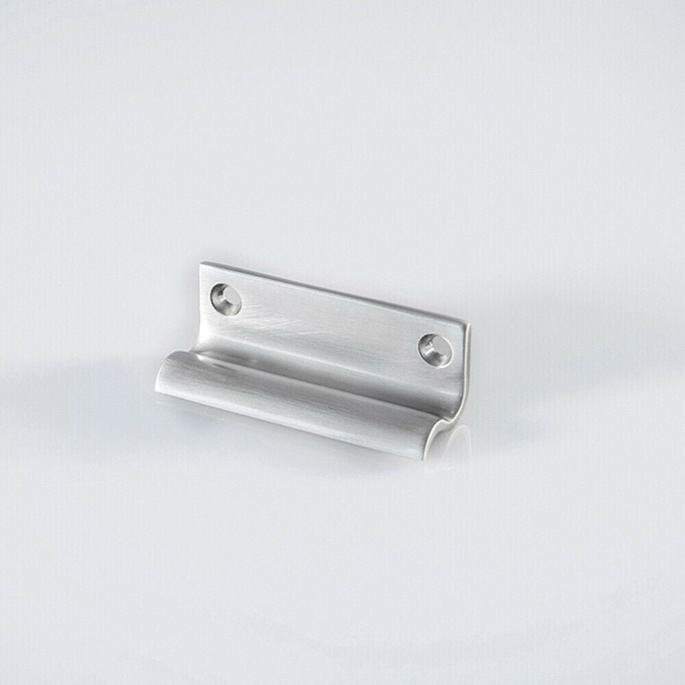 Loops Sash Window Lift Handle 62 X 20Mm 47Mm Fixing Centres Satin Nickel