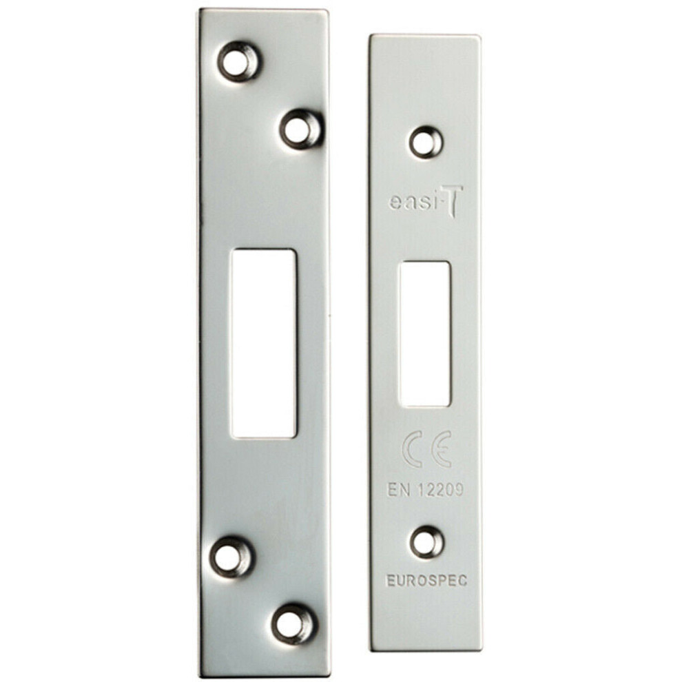 Loops Forend Strike And Fixing Pack Suitable For Deadlocks Bright Stainless Steel