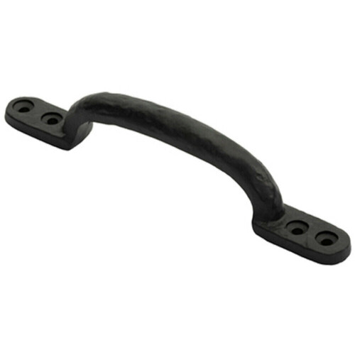 Loops Forged Iron Hotbed Pull Handle 152 x 18mm Black Antique Door Handle