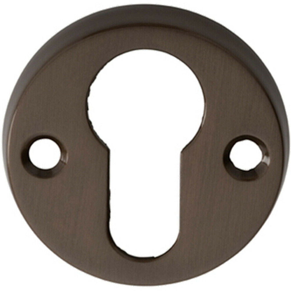 Loops 45Mm Euro Profile Open Escutcheon 8Mm Depth Keyhole Cover Dark/Bronze
