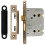 Loops Locking Bathroom Door Sashlock Latch Square Forend 76mm Antique Brass 1
