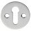 Loops 31mm Keyhole Profile Round Escutcheon 18mm Fixing Centres Polished Chrome 1