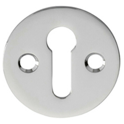 Loops 31mm Keyhole Profile Round Escutcheon 18mm Fixing Centres Polished Chrome