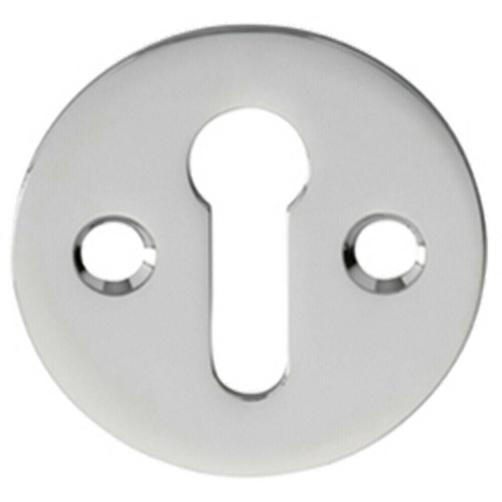 31Mm Keyhole Profile Round Escutcheon 18Mm Fixing Centres Polished Chrome 5056492562125