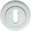 Loops 50mm Lock Profile Round Escutcheon 10mm Depth Concealed Fix Polished Chrome 1