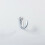 Loops Victorian One Piece Single Bathroom Robe Hook 40mm Projection Satin Chrome 1
