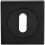 Loops Square Lock Profile Escutcheon 51 x 51mm Concealed Fix Matt Black 1