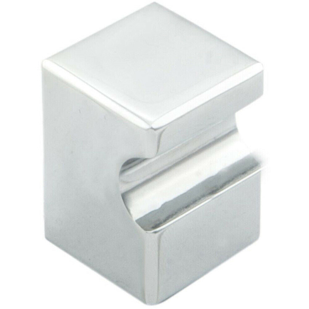 Square Cupboard Door Knob 18 X 18Mm 25Mm Projection Polished Chrome 5056492563825