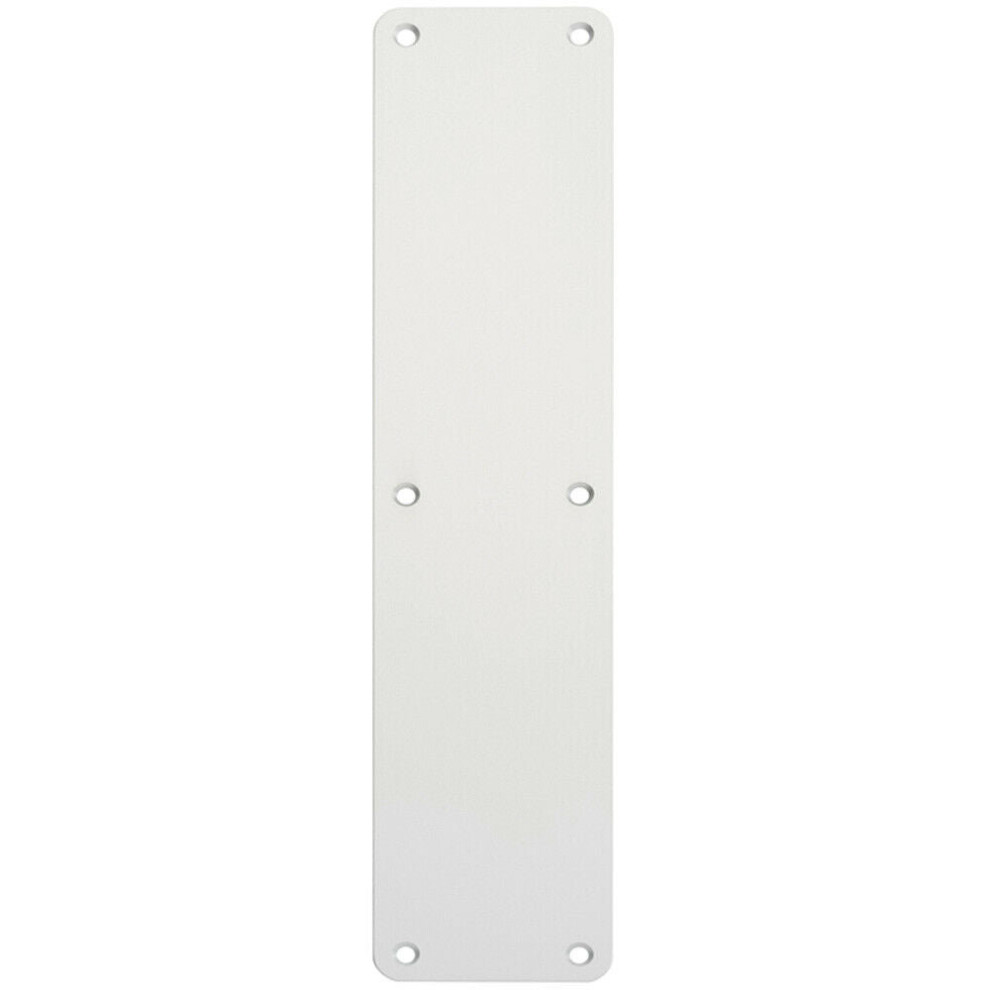 Plain Door Finger Plate 350 X 75Mm Satin Anodised Aluminium Push Plate 5056492563764