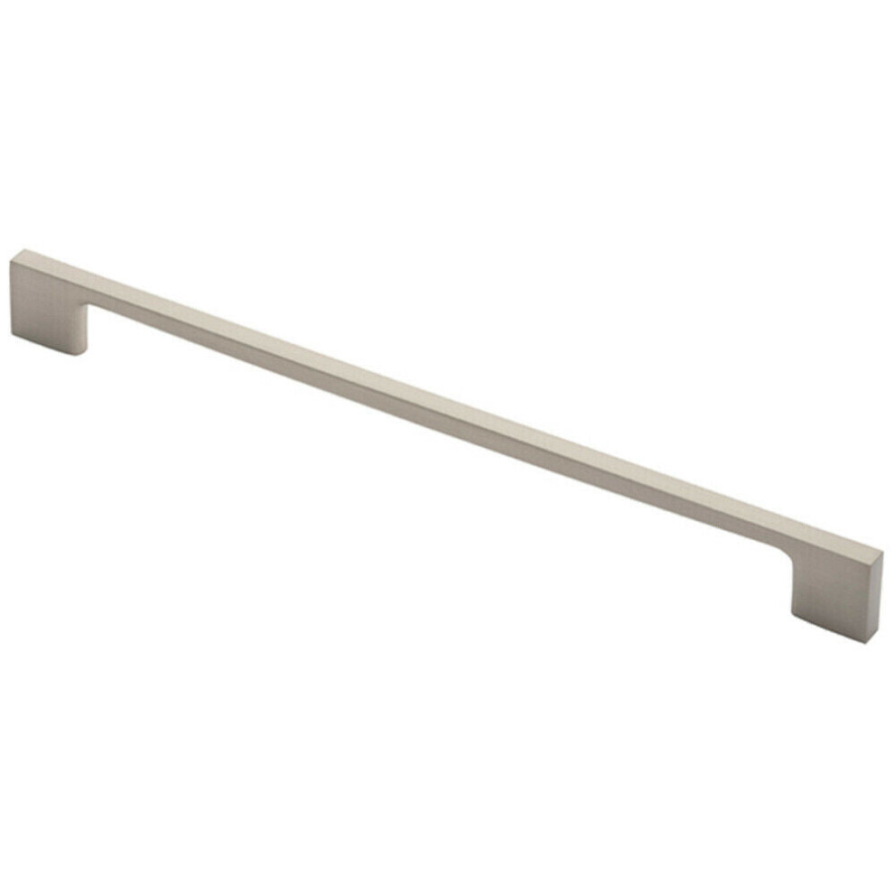 Loops Slim D Shape Pull Handle 290 X 9Mm 256Mm Fixing Centres Satin Nickel