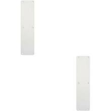 2x Plain Door Finger Plate 350 x 75mm Satin Anodised Aluminium Push Plate