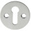 Loops 31mm Keyhole Profile Round Escutcheon 18mm Fixing Centres Satin Chrome 1