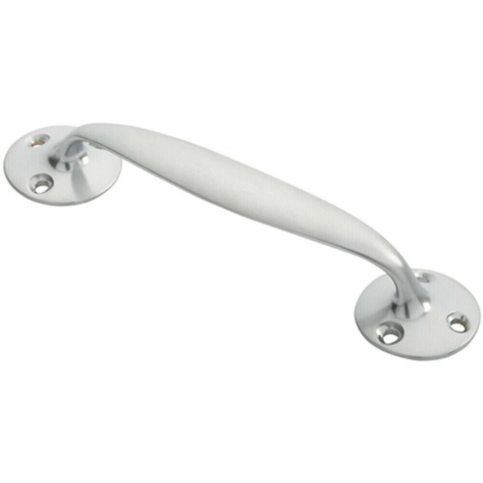 Victorian Bow Shaped Pull Handle 152Mm Length 32Mm Proj Satin Chrome 5056492567960