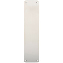 Plain Door Finger Plate 350 x 75mm Bright Stainless Steel Push Plate