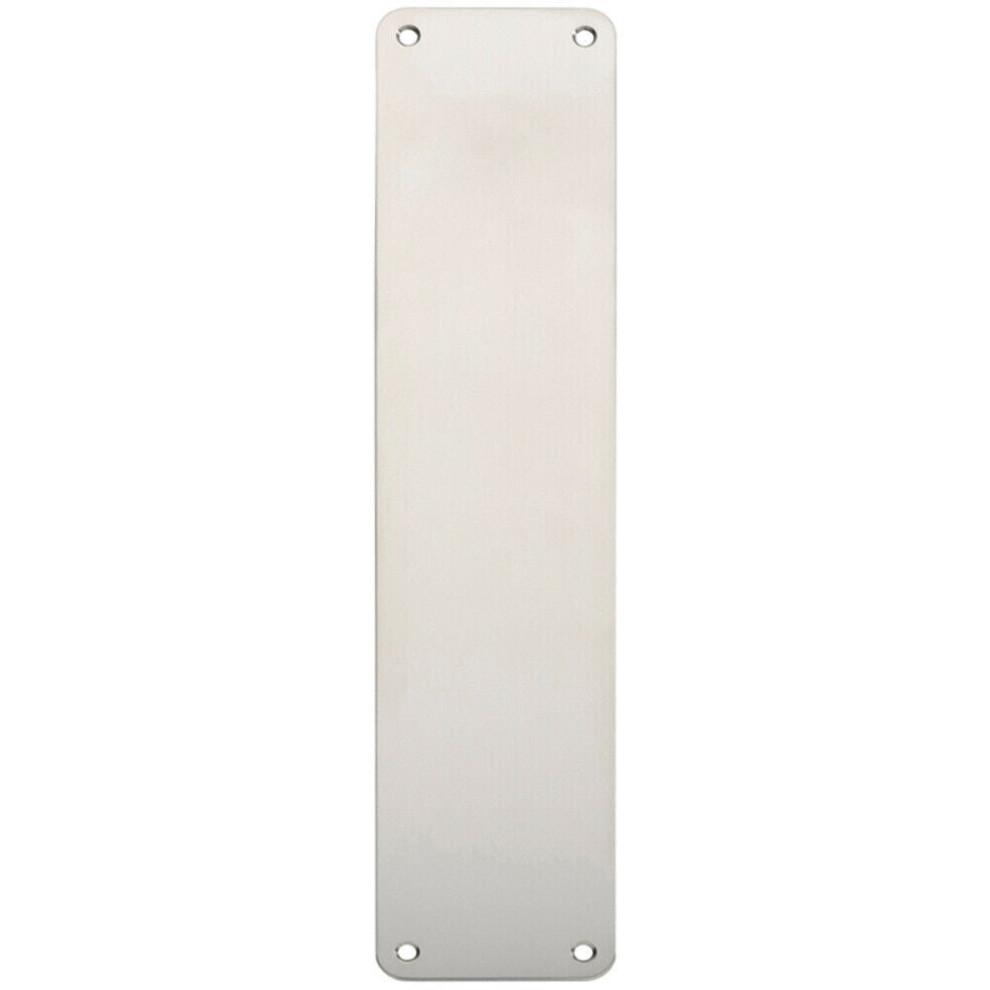 Plain Door Finger Plate 350 x 75mm Bright Stainless Steel Push Plate