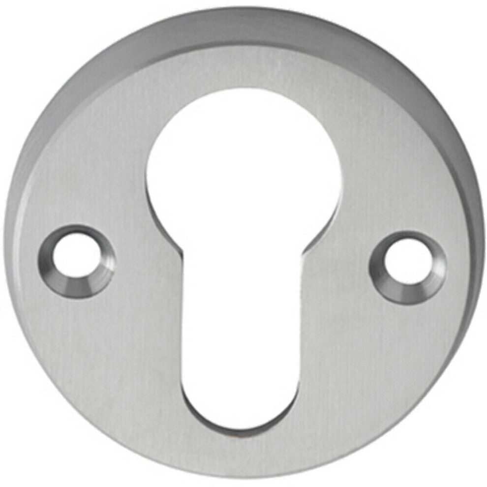 45Mm Euro Profile Open Escutcheon 8Mm Depth Satin Chrome Keyhole Cover 5056492566727