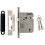 Loops Locking 3 Lever Door Sashlock Latch Square Forend 76mm Satin Nickel 1