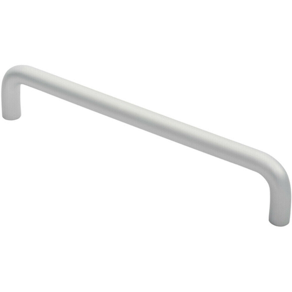 Rounded D Shaped Bar Handle 300mm x 19mm Diameter Satin Anodised Aluminium