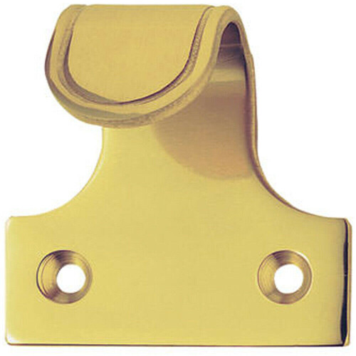 Loops Sash Window Lift Handle 53 x 52mm 33mm Fixing Centres Polished Brass