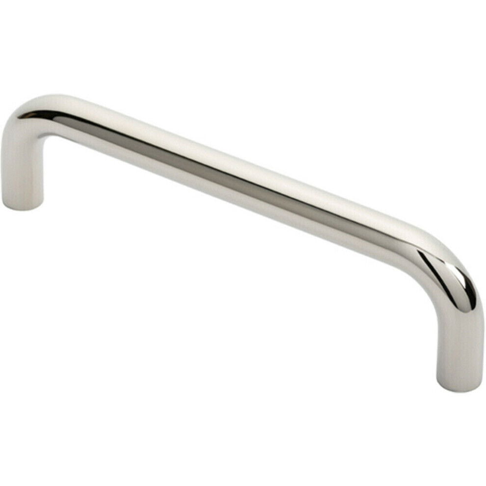 Loops Round D Bar Pull Handle 244 X 19Mm 225Mm Fixing Centres Bright Steel