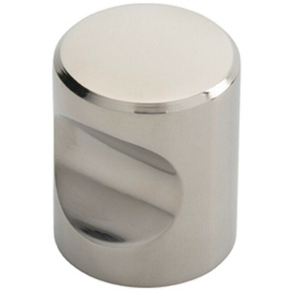 Loops Cylindrical Cupboard Door Knob 25Mm Diameter Polished Stainless Steel Handle