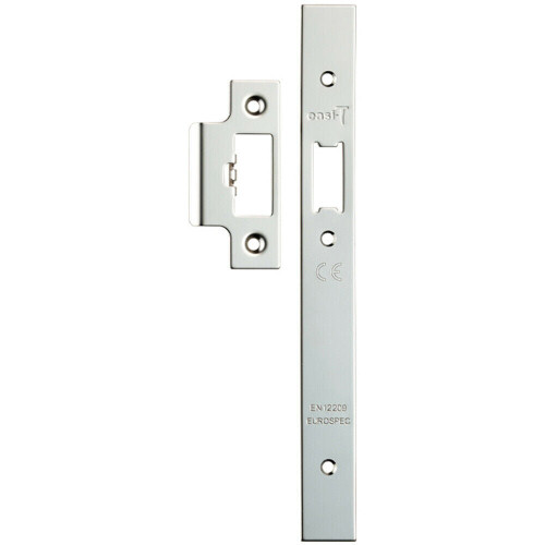 Loops Forend Strike & Fixing Pack Suitable for DIN Security Latch Bright Steel