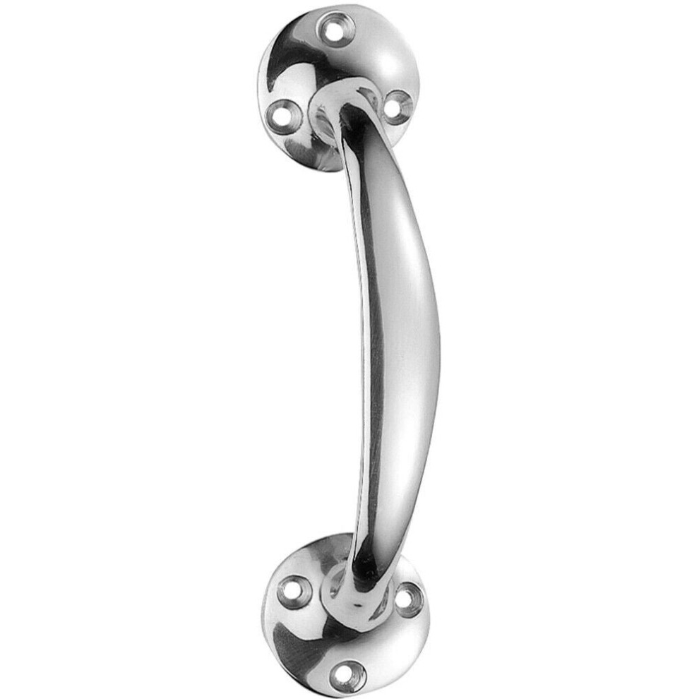 Victorian Bow Shaped Pull Handle 152Mm Length 32Mm Proj Polished Chrome 5056492567953