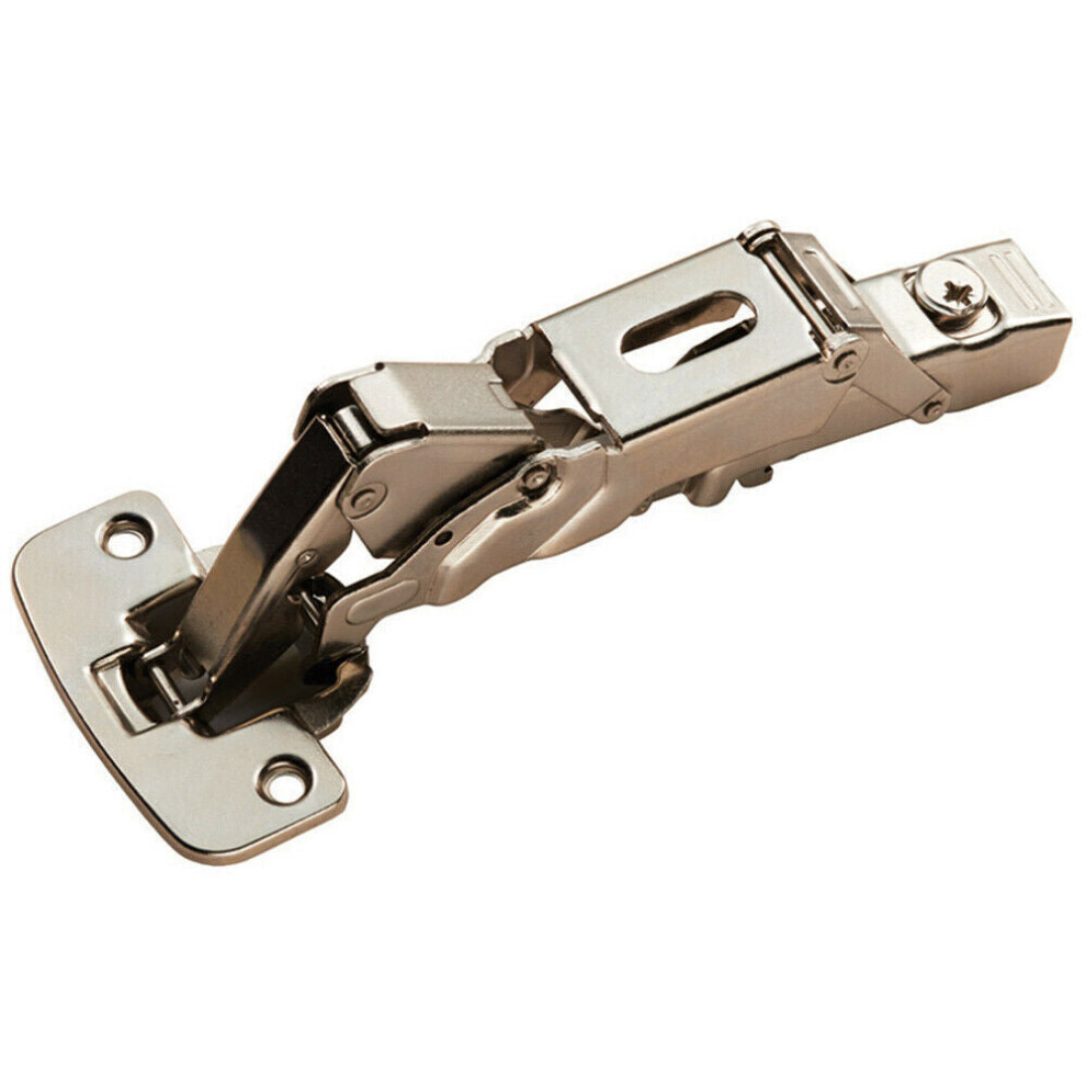 Loops Soft Close Cupboard Hinges 170 Degree Opening Angle Bright Nickel Plate