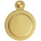 Loops 31mm Lock Profile Covered Escutcheon 17.5mm Fixing Centres Polished Brass 1