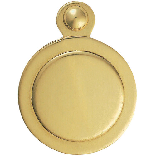 Loops 31mm Lock Profile Covered Escutcheon 17.5mm Fixing Centres Polished Brass