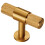 Loops Knurled Cupboard T Shape Pull Handle 50 x 13mm Satin Brass Cabinet Handle 1
