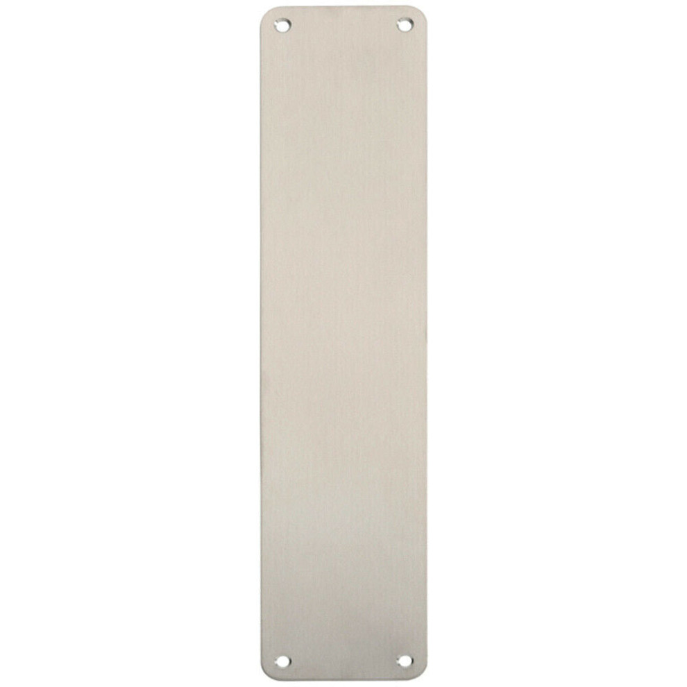 Loops Plain Door Finger Plate 350 X 75Mm Satin Stainless Steel Push Plate