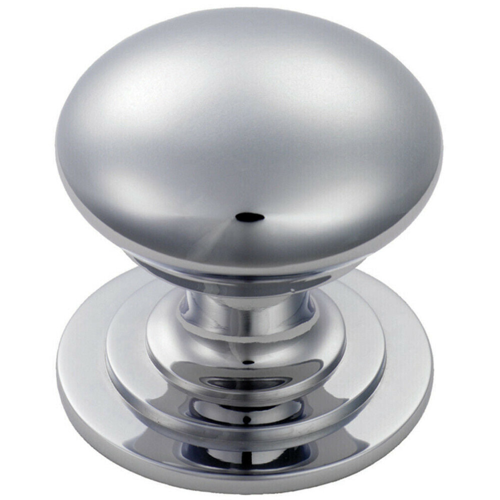 Victorian Round Cupboard Door Knob 32Mm Dia Polished Chrome Cabinet Handle 5056492563856