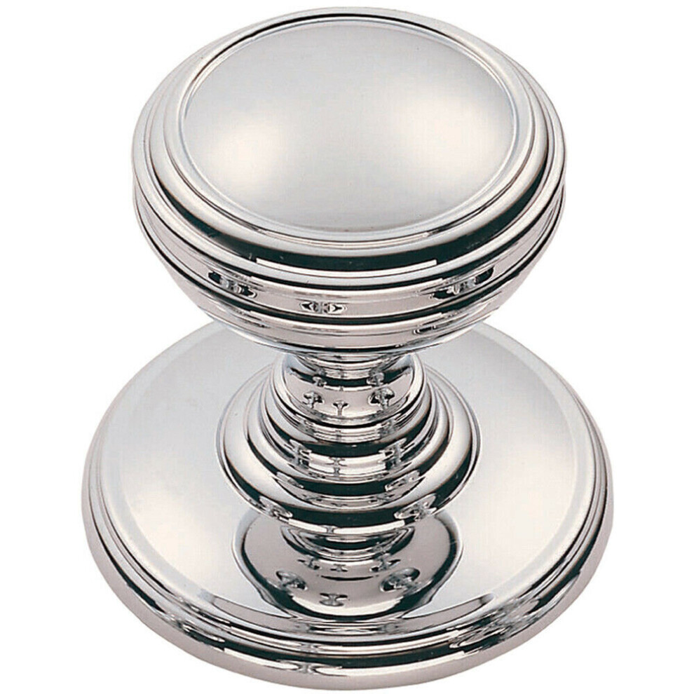 Loops Ringed Tiered Cupboard Door Knob 30Mm Diameter Polished Chrome Cabinet Handle