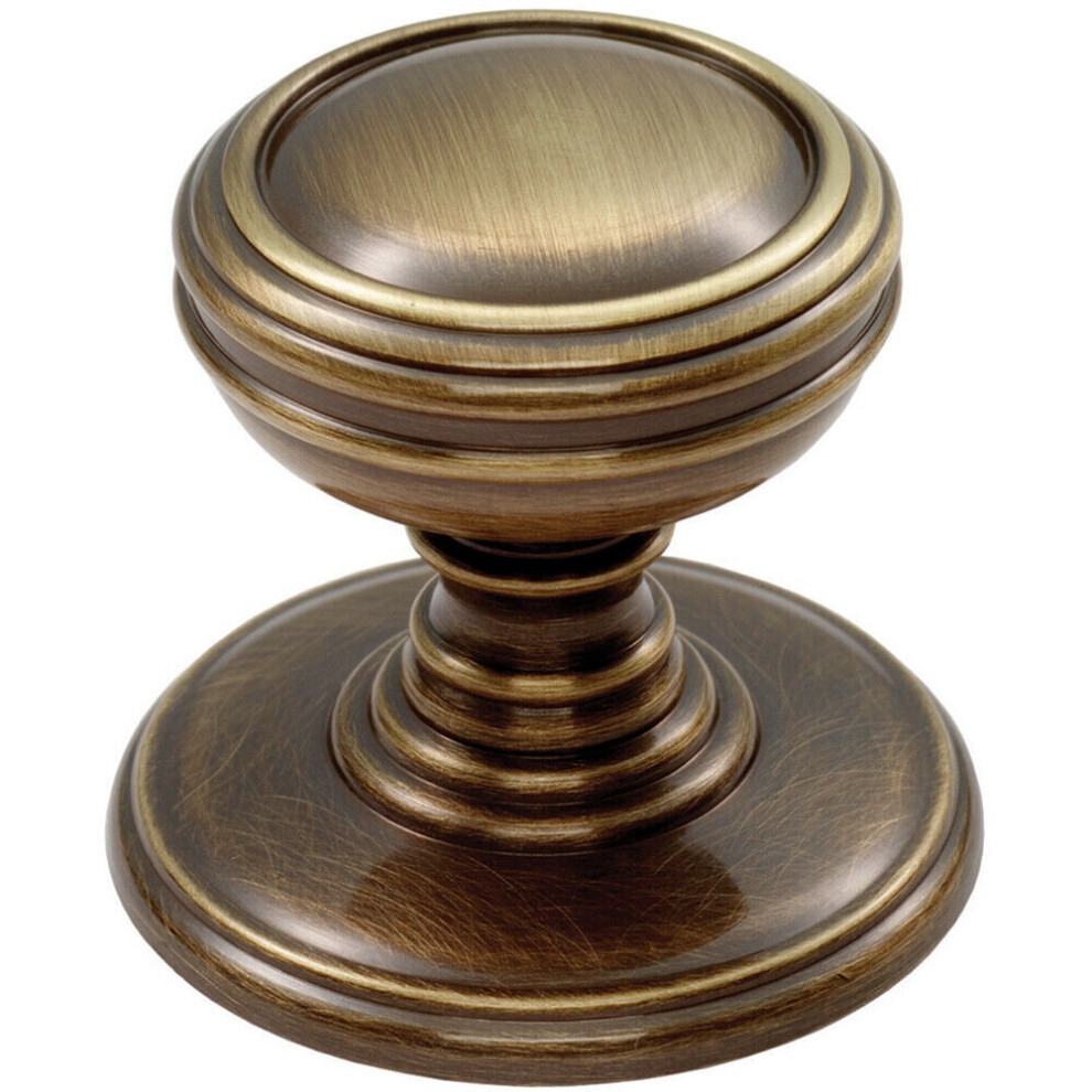 Loops Ringed Tiered Cupboard Door Knob 30Mm Diameter Cabinet Handle Bronze