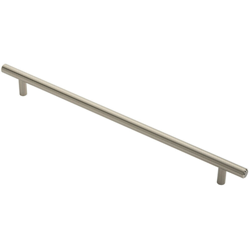 Loops Round T Bar Cabinet Pull Handle 348 X 12Mm 288Mm Fixing Centres Satin Nickel