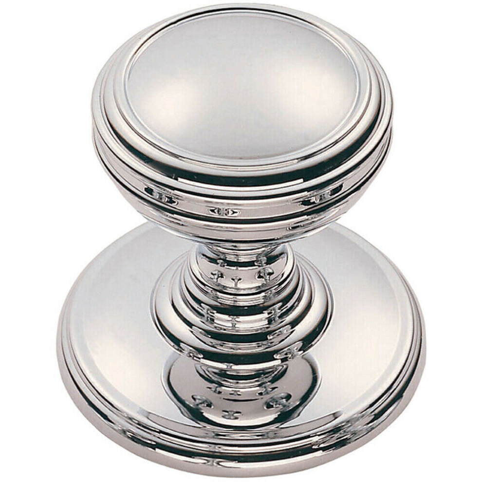 Ringed Tiered Cupboard Door Knob 38Mm Diameter Polished Chrome Cabinet Handle 5056492571837