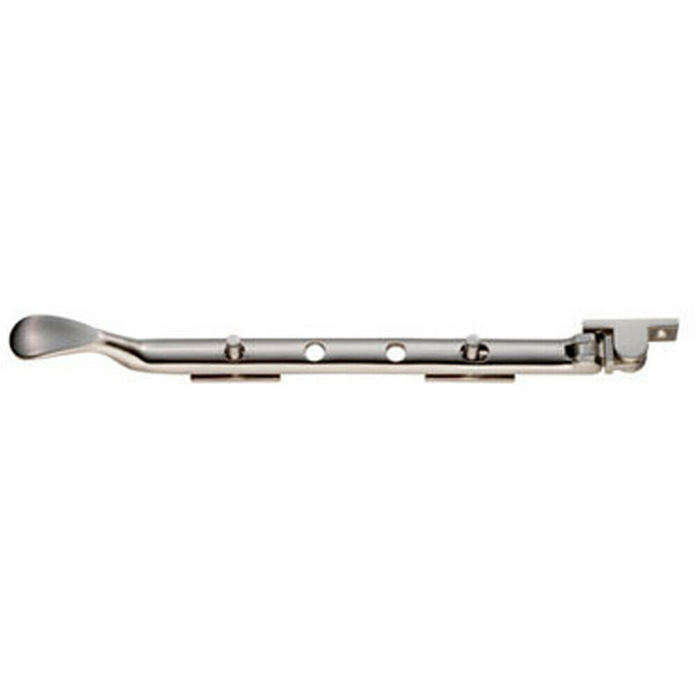 Loops Victorian Casement Window Stay 270Mm Length 2 Pins Included Satin Nickel