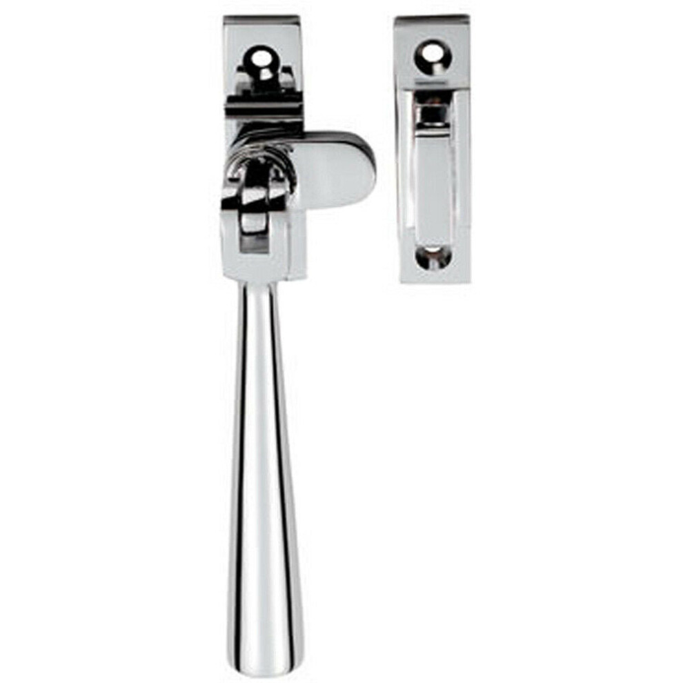Round Bar Casement Window Fastener 144mm Handle Polished Chrome Window Fitting