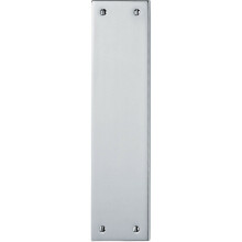 Plain Victorian Door Finger Plate 298 x 73mm Polished Chrome Push Plate