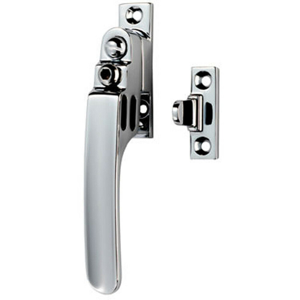 Loops Locking Casement Window Fastener With Night Vent 16 X 60Mm Polished Chrome