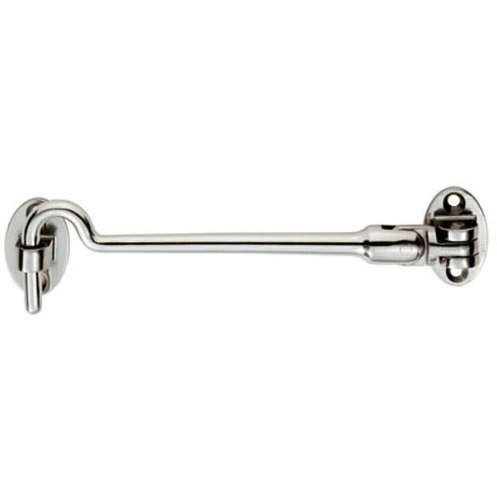 Silent Pattern Cabin Hook & Eye Bright Stainless Steel 150Mm Arm Cabinet Hatch - Image 2