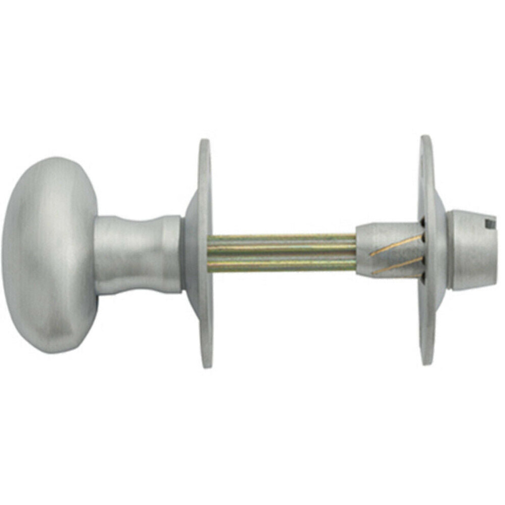 Oval Thumbturn Lock With Coin Release Handle On 36mm Rose Satin Chrome