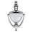 Loops Large Urn Shaped Front Door Knocker 97mm Fixing Centres Polished Chrome 1