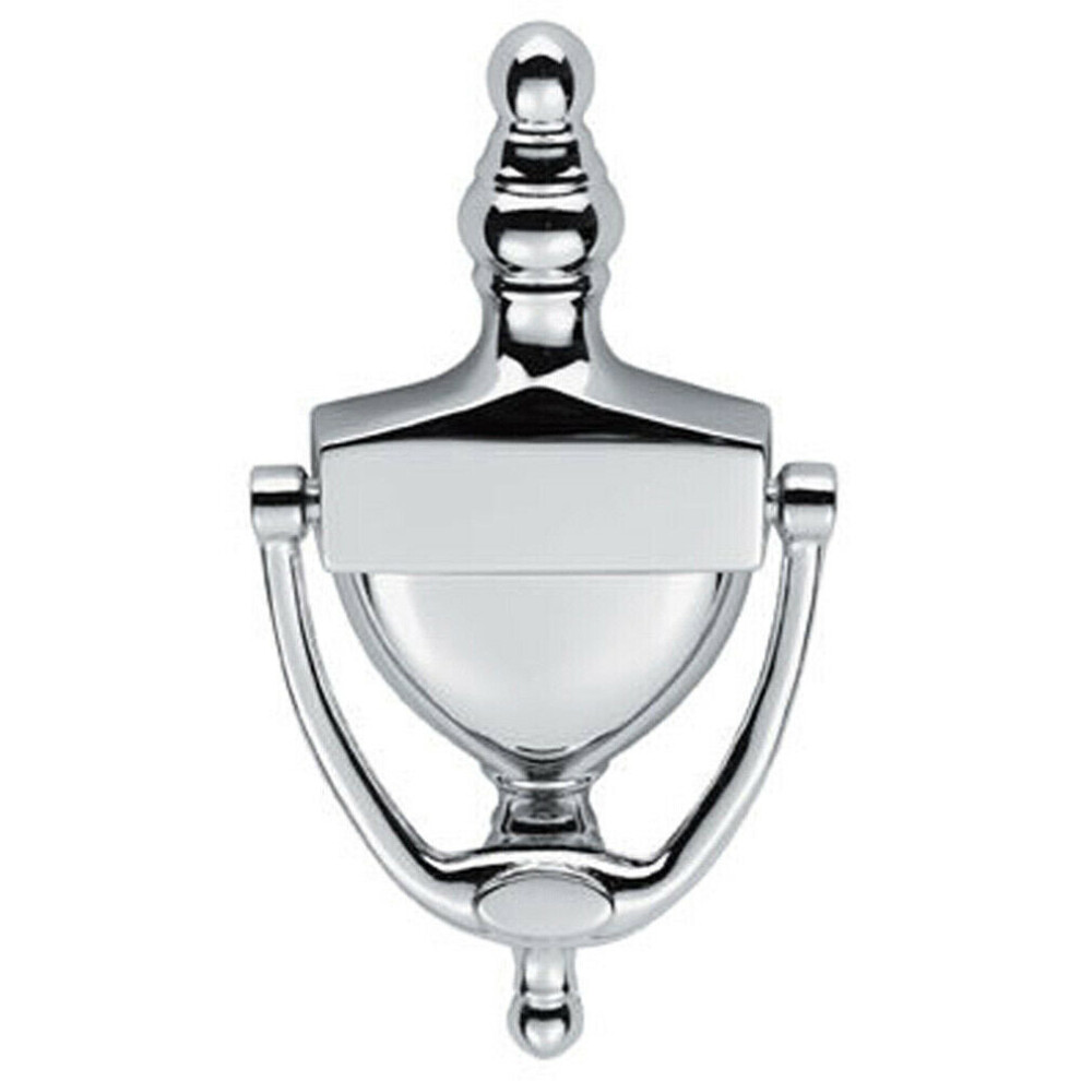 Large Urn Shaped Front Door Knocker 97mm Fixing Centres Polished Chrome
